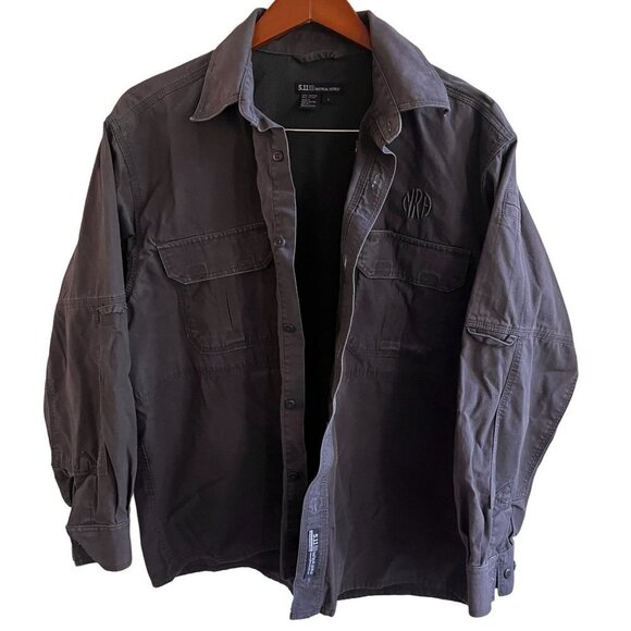 5.11 Tactical‎ Shirt Mens Large TDU Storm Uniform Duty Outdoor Button Up Ripstop - Picture 1 of 11